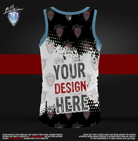 A Men's Tank Top Shirt Your Design Here