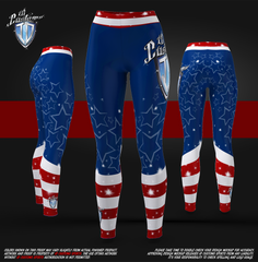 ID Custom Sports Wear USA 2 Woman's Leggings Custom Sublimated 