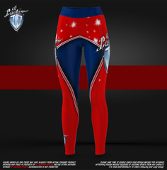 ID Custom Sports Wear USA 3 Woman's Leggings Custom Sublimated 
