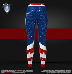 ID Custom Sports Wear USA 2 Woman's Leggings Custom Sublimated 