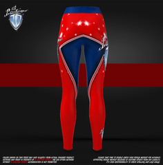 ID Custom Sports Wear USA 3 Woman's Leggings Custom Sublimated 