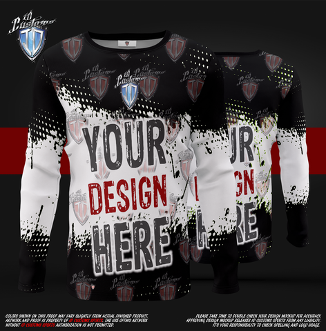 ID Custom Sports Wear Pro Paintball Custem Sublimated Jersey Long Sleeve Shirt