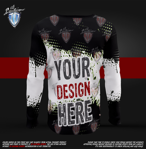 ID Custom Sports Wear Pro Paintball Custem Sublimated Jersey Long Sleeve Shirt