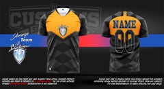 ID Custom Sports Wear Full Custom Sublimation Shirt Soccer Orange