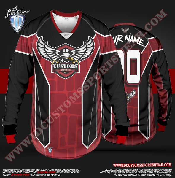 ID Custom Sports Wear Pro Paintball Custom Shirt Sublimated Jersey ID Custom SportsWear Pro Paintball Custom Shirt Sublimated Jersey Pro Paintball Shirt Full Custom Made In The USA