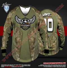 ID Custom Sports Wear Pro Paintball Custom Sublimated Jersey Pro Paintball Shirt 