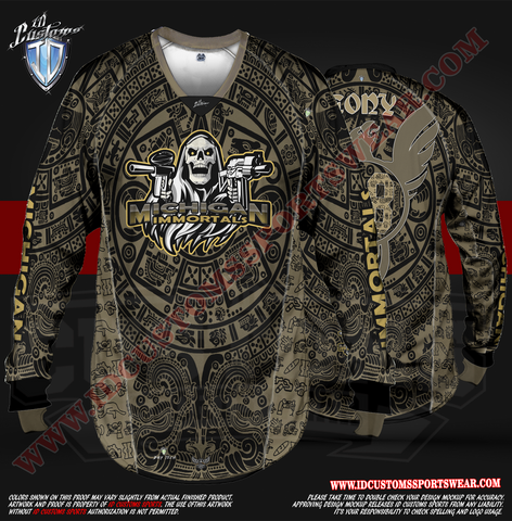 Michigan Immortals ID Custom Sports Wear Semi Pro Paintball Custom Sublimated Jersey Semi Pro Paintball Shirt Texas United States