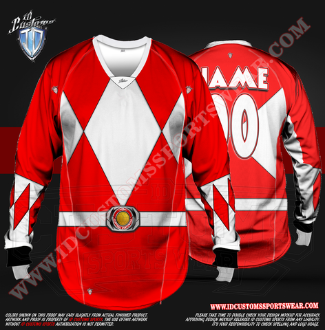 USA ID Custom Sports Wear Semi Pro Paintball Custom Sublimated Jersey Semi Pro Paintball Shirt Texas United States ID Custom Sports Wear Pro Paintball Full Custem Sublimated Jersey Reg Paintball Red Ranger 