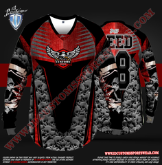 ID Custom Sports Wear Pro Paintball Custom Sublimated Jersey Pro Paintball Shirt 