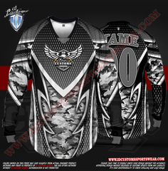 Somolian ID Custom Sports Wear Semi Pro Paintball Custom Sublimated Jersey Semi Pro Paintball Shirt Texas United States