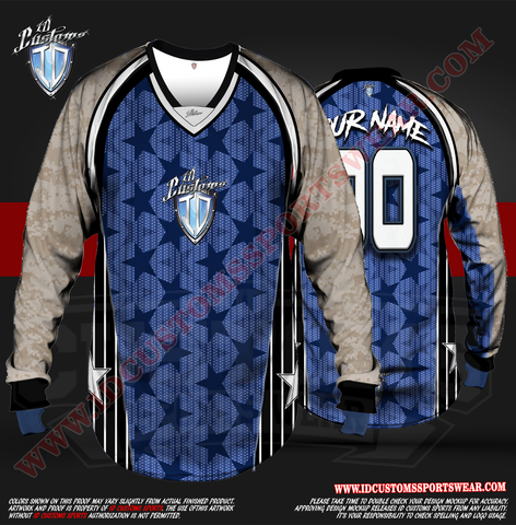 To the Stars ID Custom Sports Wear Semi Pro Paintball Custom Sublimated Jersey Semi Pro Paintball Shirt Texas United States