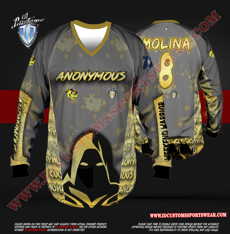 ID Custom Sports Wear Pro Paintball Custom Sublimated Jersey Pro Paintball Shirt 
