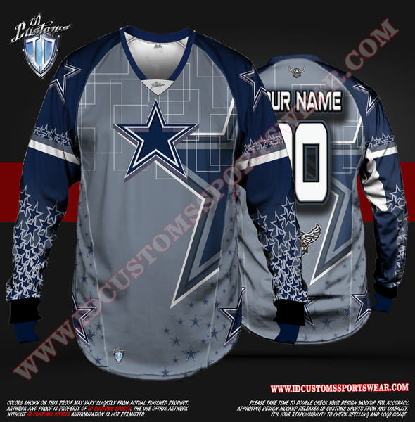 Cowboys ID Custom Sports Wear Semi Pro Paintball Custom Sublimated Jersey Semi Pro Paintball Shirt Texas United States