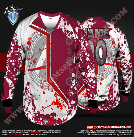 The Gladiator ID Custom Sports Wear Semi Pro Paintball Custom Sublimated Jersey Semi Pro Paintball Shirt Texas United States