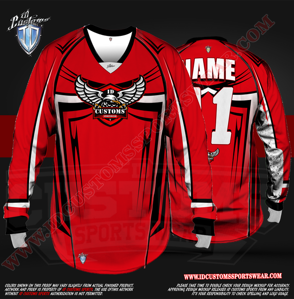 The Mask ID Custom Sports Wear Semi Pro Paintball Custom Sublimated Jersey Semi Pro Paintball Shirt Texas United States