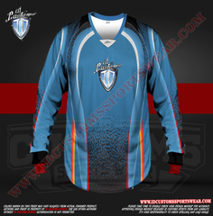 Blue ID Custom Sports Wear Semi Pro Paintball Custom Sublimated Jersey Semi Pro Paintball Shirt Texas United States