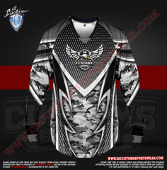 Somolian ID Custom Sports Wear Semi Pro Paintball Custom Sublimated Jersey Semi Pro Paintball Shirt Texas United States