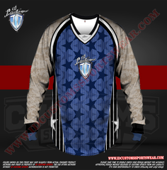 To the Stars ID Custom Sports Wear Semi Pro Paintball Custom Sublimated Jersey Semi Pro Paintball Shirt Texas United States