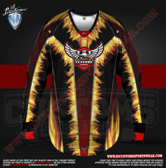 On Fier ID Custom Sports Wear Semi Pro Paintball Custom Sublimated Jersey Semi Pro Paintball Shirt Texas United States