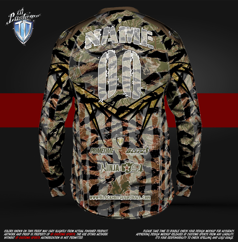 ID Custom Sports Wear Pro Paintball Custom Sublimated Jersey Pro Paintball Shirt We Drink Beer Camo