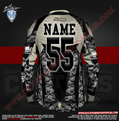 Skull ID Custom Sports Wear Semi Pro Paintball Custom Sublimated Jersey Semi Pro Paintball Shirt Texas United States