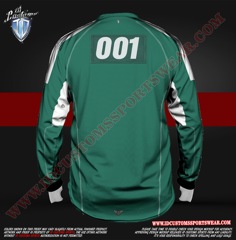 Red Light Green Light ID Custom Sports Wear Semi Pro Paintball Custom Sublimated Jersey Semi Pro Paintball Shirt Texas United States