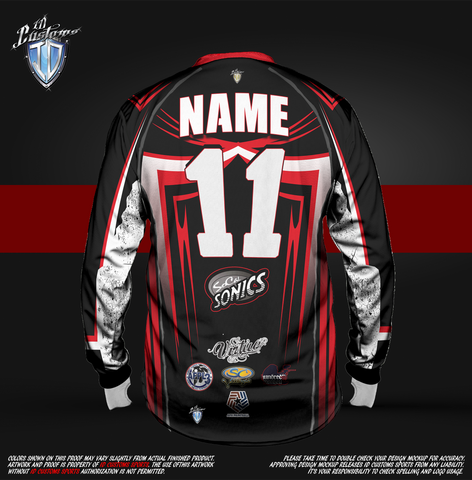 So Cal Sonic Black Paintball Pro Shirt