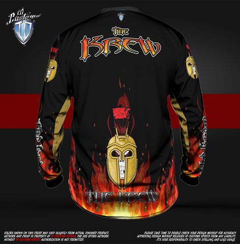 ID Custom Sports Wear Pro Paintball Custem Sublimated Jersey Reg Paintball Shirt The Krew