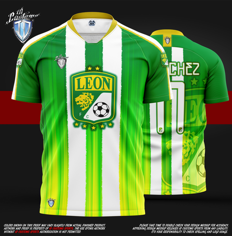 ID Custom Sports Wear Pro Soccer Full Custem Sublimated Jersey Leon SOCCER T-Shirt