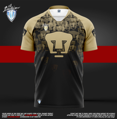 ID Custom Sports Wear Pro Soccer Full Custem Sublimated Jersey Pumas Gold SOCCER PRO JERSEYS