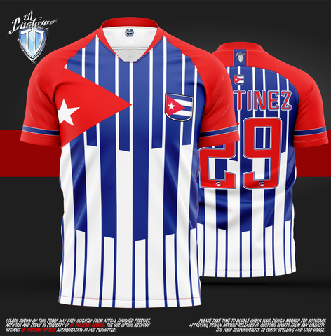 ID Custom Sports Wear Pro Soccer Full Custem Sublimated Jersey Cuba T-Shirt