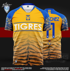 ID Custom Sports Wear Pro Soccer Full Custem Sublimated Jersey Tigres SOCCER PRO JERSEYS