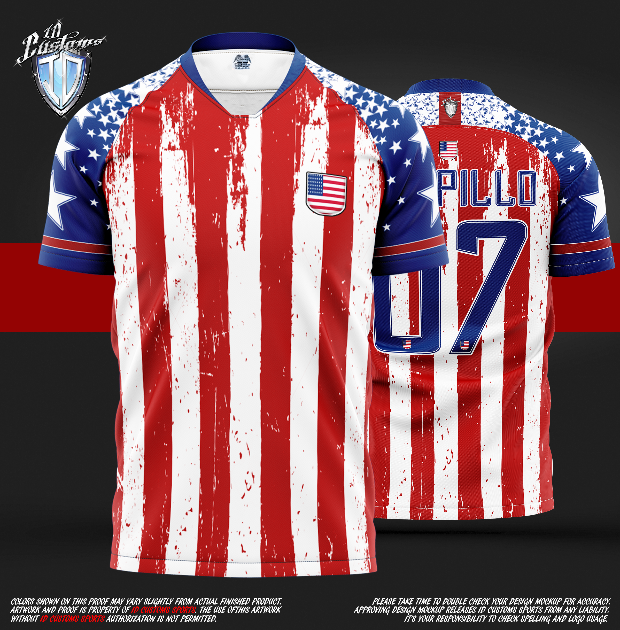 USA SOCCER PRO JERSEYS