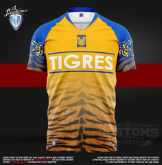 ID Custom Sports Wear Pro Soccer Full Custem Sublimated Jersey Tigres SOCCER PRO JERSEYS
