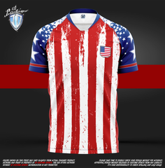 ID Custom Sports Wear Pro Soccer Full Custem Sublimated Jersey USA SOCCER T-Shirt