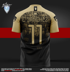 ID Custom Sports Wear Pro Soccer Full Custem Sublimated Jersey Pumas Gold SOCCER PRO JERSEYS