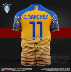 ID Custom Sports Wear Pro Soccer Full Custem Sublimated Jersey Tigres SOCCER PRO JERSEYS
