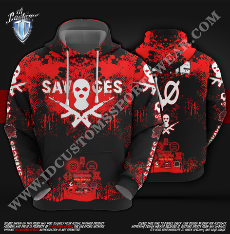Savages Red Hoody or Pullover