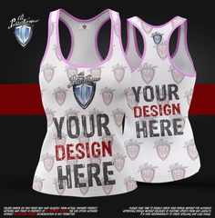 A Woman's Tank Top Shirt Your Design Here