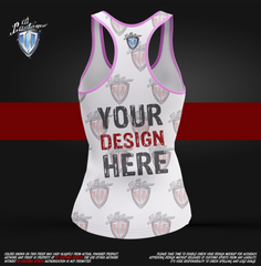 A Woman's Tank Top Shirt Your Design Here