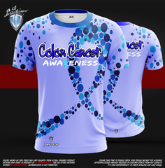ID Custom Sports Wear Pro Run Full Custem Sublimated Jersey COLON AWARENESS T-Shirt