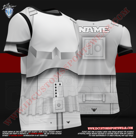 USA ID Custom Sports Wear Full Custem Sublimated Jersey Tshirt T-ShirtShirt Texas United States ID Custom Sports Wear Full Custem Sublimated Jersey Tshirt T-Shirt Storm Trooper W