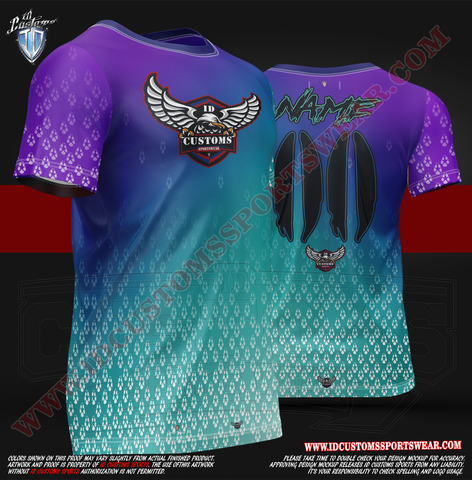 USA ID Custom Sports Wear Full Custem Sublimated Jersey Tshirt T-ShirtShirt Texas United States ID Custom Sports Wear Full Custem Sublimated Jersey Tshirt T-Shirt Vixens