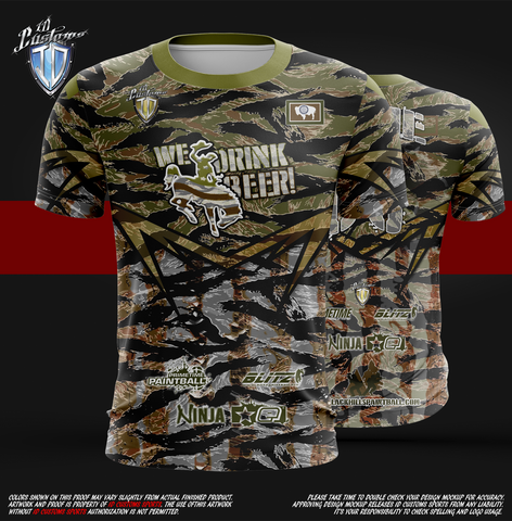 ID Custom Sports Wear Pro Run Custem Sublimated Jersey Shirt We Drink Beer