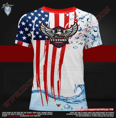 USA ID Custom Sports Wear Full Custem Sublimated Jersey Tshirt T-ShirtShirt Texas United States ID Custom Sports Wear Full Custem Sublimated Jersey Tshirt T-Shirt Summer USA