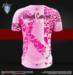 ID Custom Sports Wear Pro Run Full Custem Sublimated Jersey BREAST AWARENESS T-Shirt