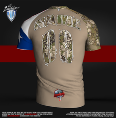 ID Custom Sports Wear Pro Paintball Custem Sublimated Jersey T-Shirt Pro Texas Camo