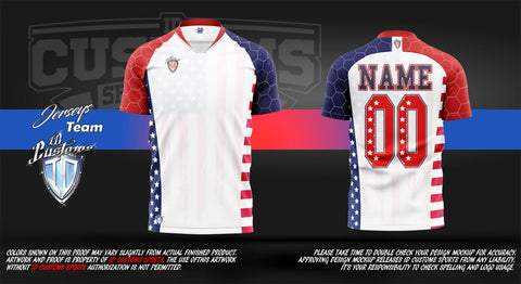ID Custom Sports Wear Full Custom Sublimation Shirt Soccer USA