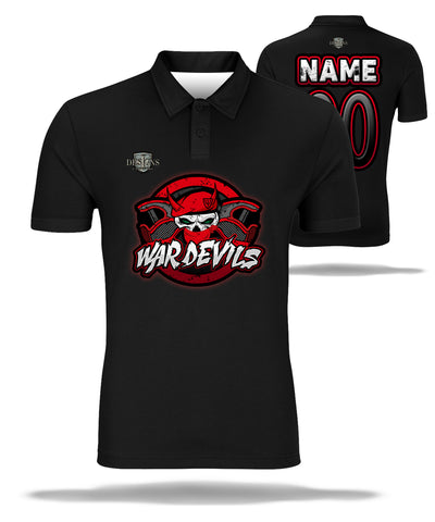 War Devils 2018 Polo Shirt Black