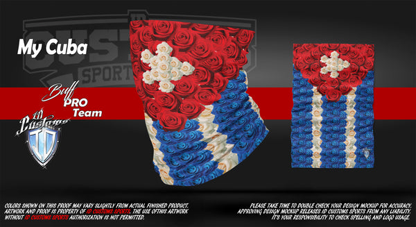 Full Custom Face Mask My Cuba ID Customs Sports Wear
